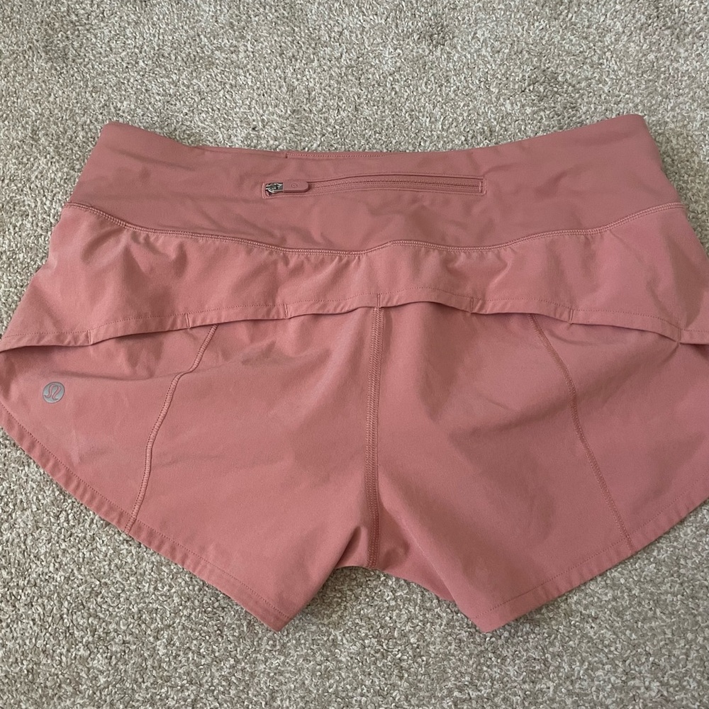 Pink Savannah Lululemon Speed up shorts